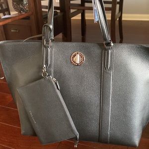 Brand new Cole Haan large black leather tote.